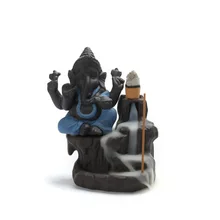 20 шт. пирамидки благовоний+ горелка креативная домашняя курильница для благовоний горелка Бог слон эмблема благоприятный и успех керамическая конусная кадильница