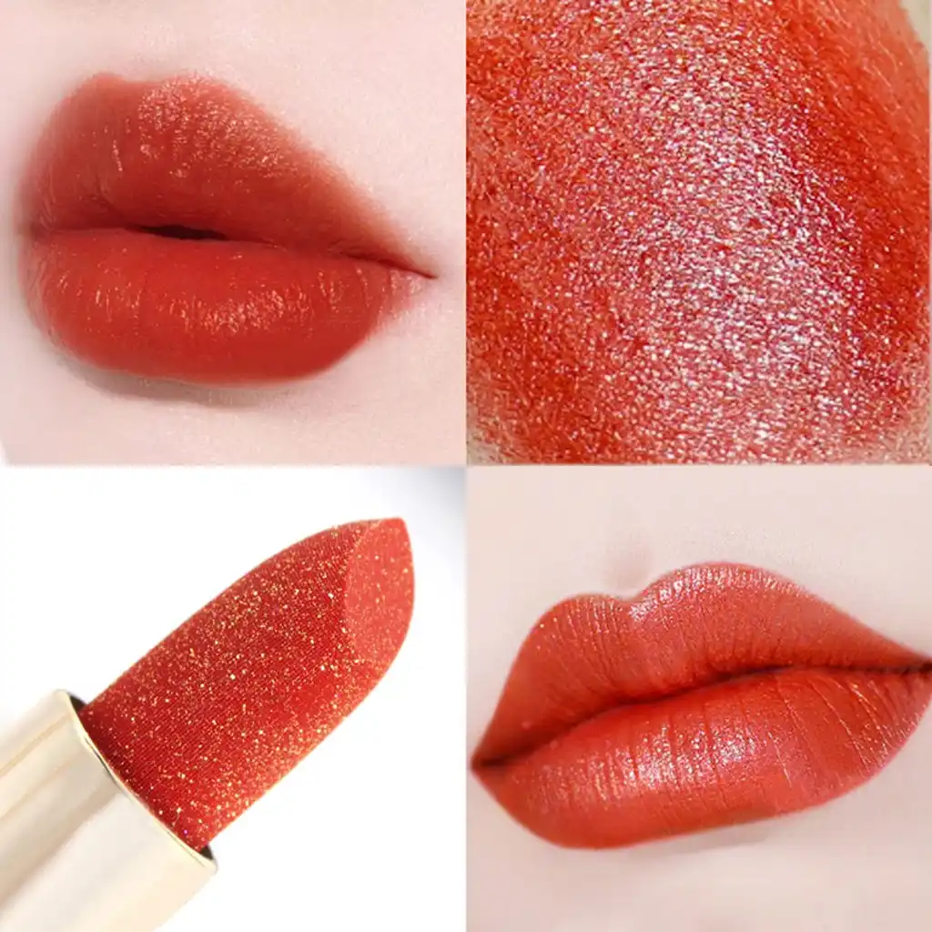 3 Color Gold Diamond Shimmer Lipstick Lastingwaterproof Y Batom 3 Color Gold Diamond Shimmer Lipstick