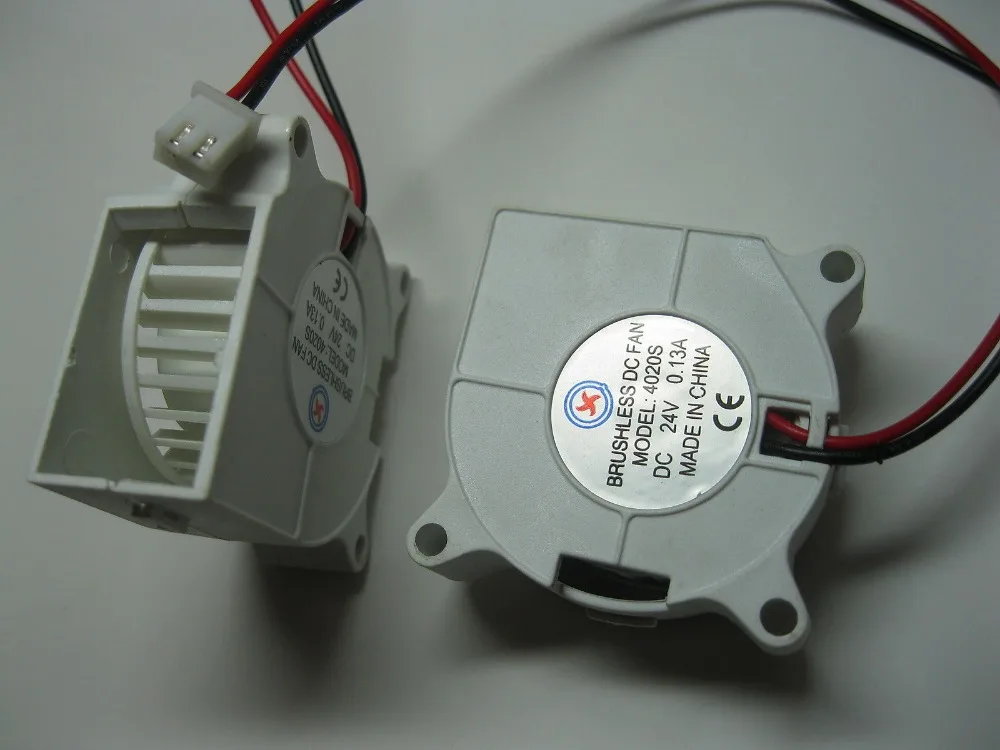 

4 pcs Brushless DC Cooling Blower Fan 4020S 24V 2pin White Color
