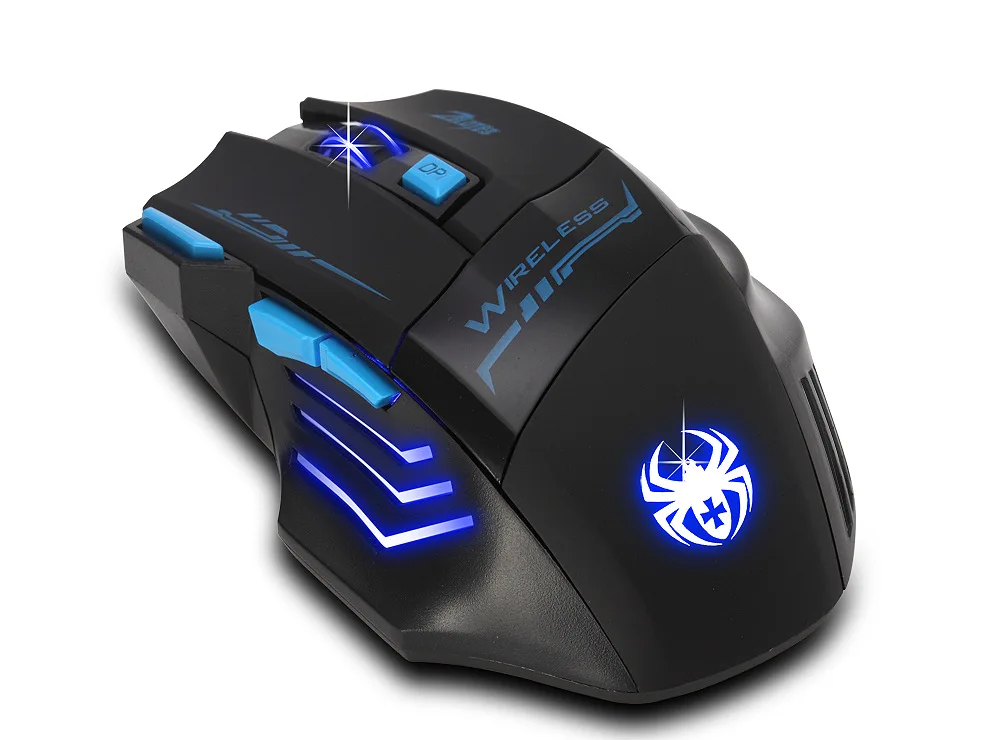 Wireless gaming mouse 2.4G 2400dpi optical mouse 7 Buttons Gaming Breathing LED Backlit Gaming Mice for DOTA CS PUBG