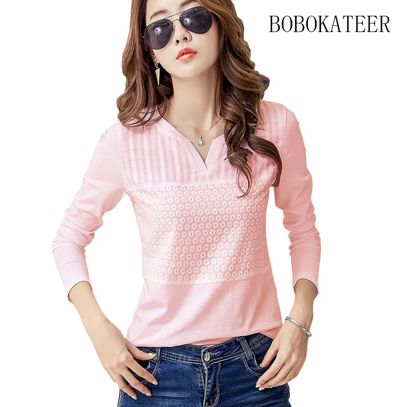 Tanie BOBOKATEER plus size kobiet topy i bluzki blusas mujer de moda 2018 chemise femme haft bluzka biała koszula kobiet ubrania
