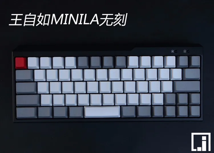 Черная PBT пустая белая серая механическая клавиатура filco minila воздушная Толстая PBT белая боковая печать keycap cherry mx OEM черный серый