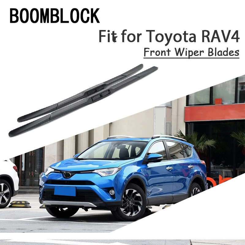 

BOOMBLOCK 2PCS High Quality Front Windshield Wiper Blades For 1994-2017 Toyota RAV4 RAV 4 MK1 MK2 MK3 M4 Accessories