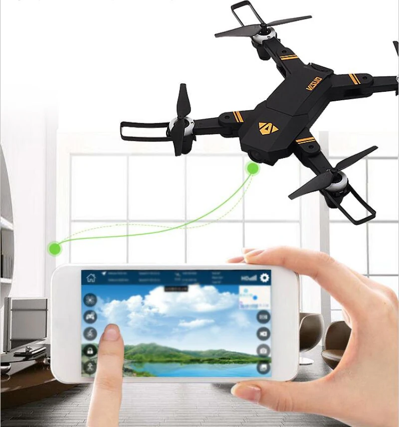 809 мини 480 P 720 P RC Квадрокоптер wifi FPV складной Радиоуправляемый Дрон с 2-мегапиксельной широкоугольной HD камерой высота удержания Радиоуправляемый вертолет