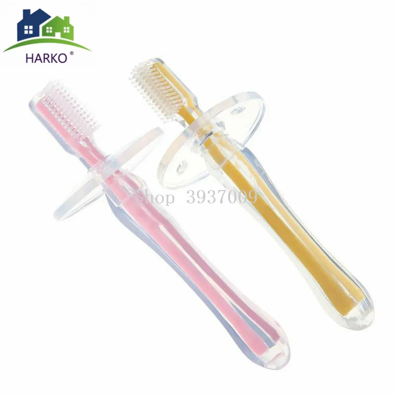 1PC Kids Soft Silicone Training Toothbrush Baby Children Dental Oral Care Tooth Brush Tool Baby Kids Teething Teether