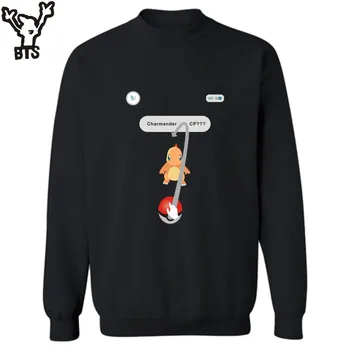 

Charmander Anime Pokemon Go Sweatshirt Men Hip Hop in 4XL Pokemongo Mens Hoodies and Sweatshirts Set Street Wear Style
