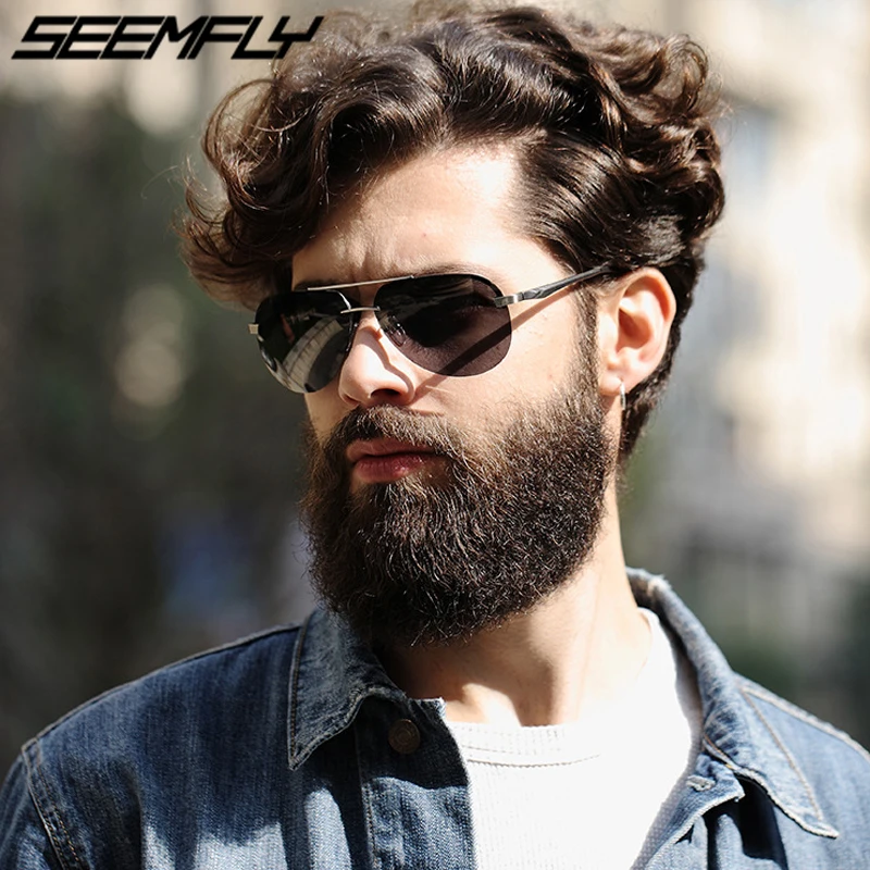 

Seemfly 2019 Metal Frame Men Women Sunglasses Polarized Coating Mirror Classic Driver Eyewear Aviation Sun Glasses Gafas De Sol