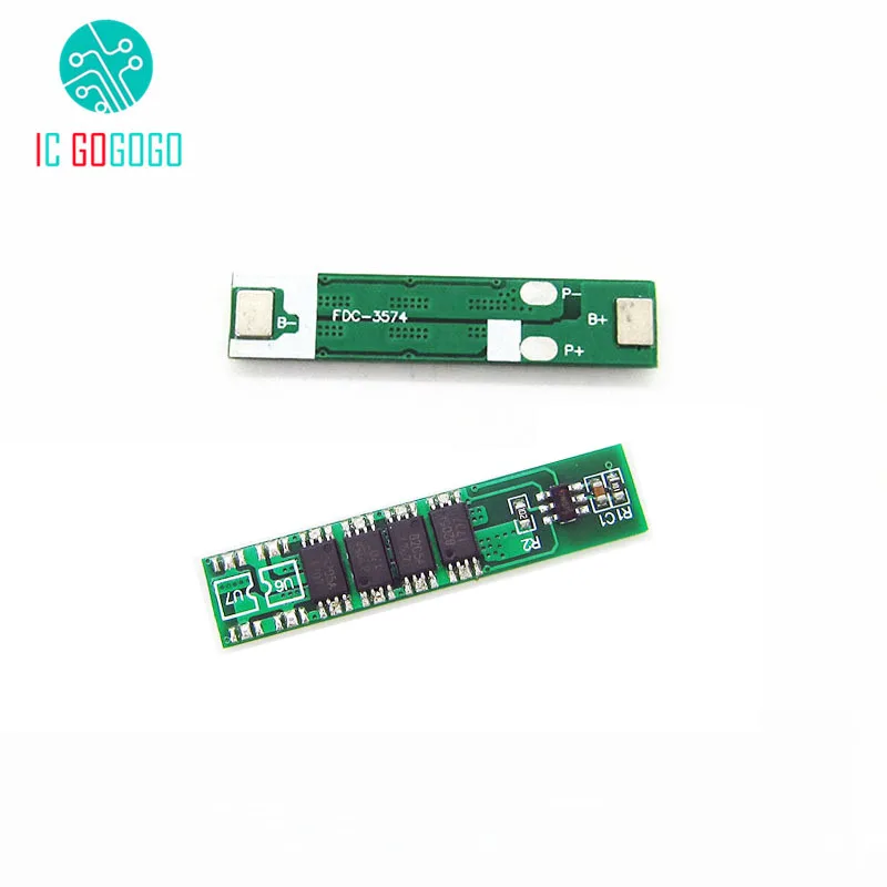 

7.5A 1S 3.7V Lithium Battery Protection Board 4 MOS 18650 Polymer Charge Protection Module Li-ion Lipo PCB BMS PCM