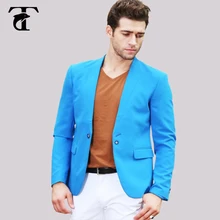 Высокое качество Для мужчин Slim Fit Эластичность Повседневная Для мужчин S Блейзер индивидуальные Костюмы одного Vent Дизайн Для мужчин S костюм блейзер Azul Hombre