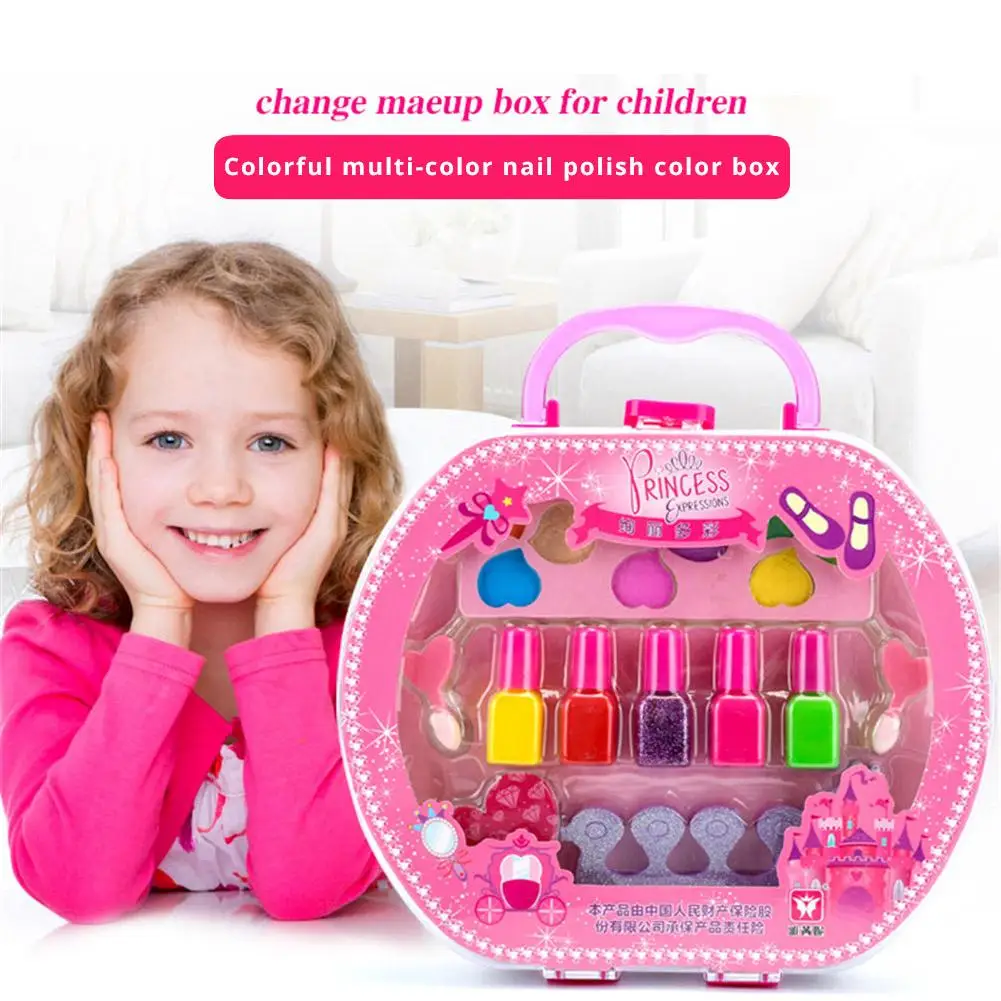  Children's Makeup Cosmetics Toy Tote Bag Storage Princess Stage Show Little Girl Nail Polish