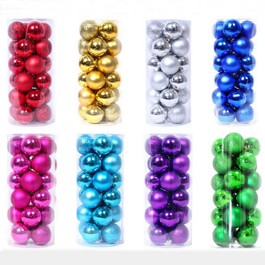 Christmasball244cm6cm8cmballinplasticelectroplatingChristmas