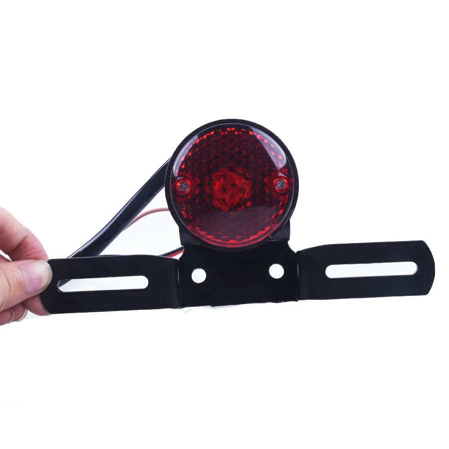 Motorcycle Assembly Round Tail Light For Fits Harleys Choppers Custom