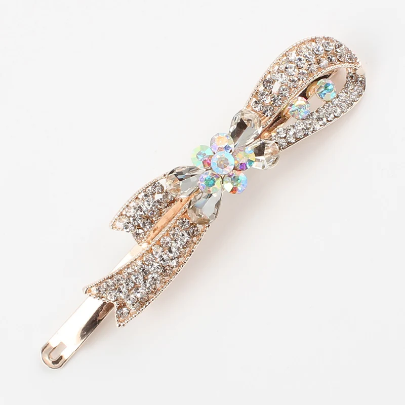 

Flower Zircon Korean Fashion Hair Accessories Hairpin Hairclips Round Crystal Rhinestone Hair Clip Barrette For Women hair grips
