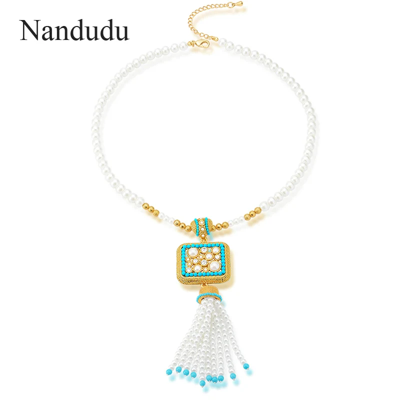 

Nandudu Charm Man-made Olivet Necklace Pendant Necklace Women Girl Lady Jewelry Gift CN177 CN178