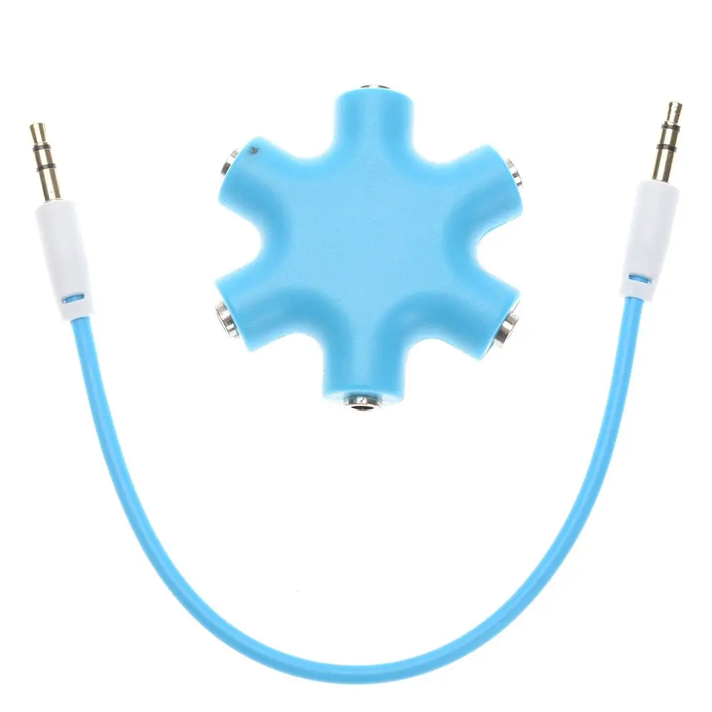 

3.5mm Earphone Headphone Audio Splitter 1 Male to 2 3 4 5 Female Port Connector Cables Audio Connector For Mobole Phone