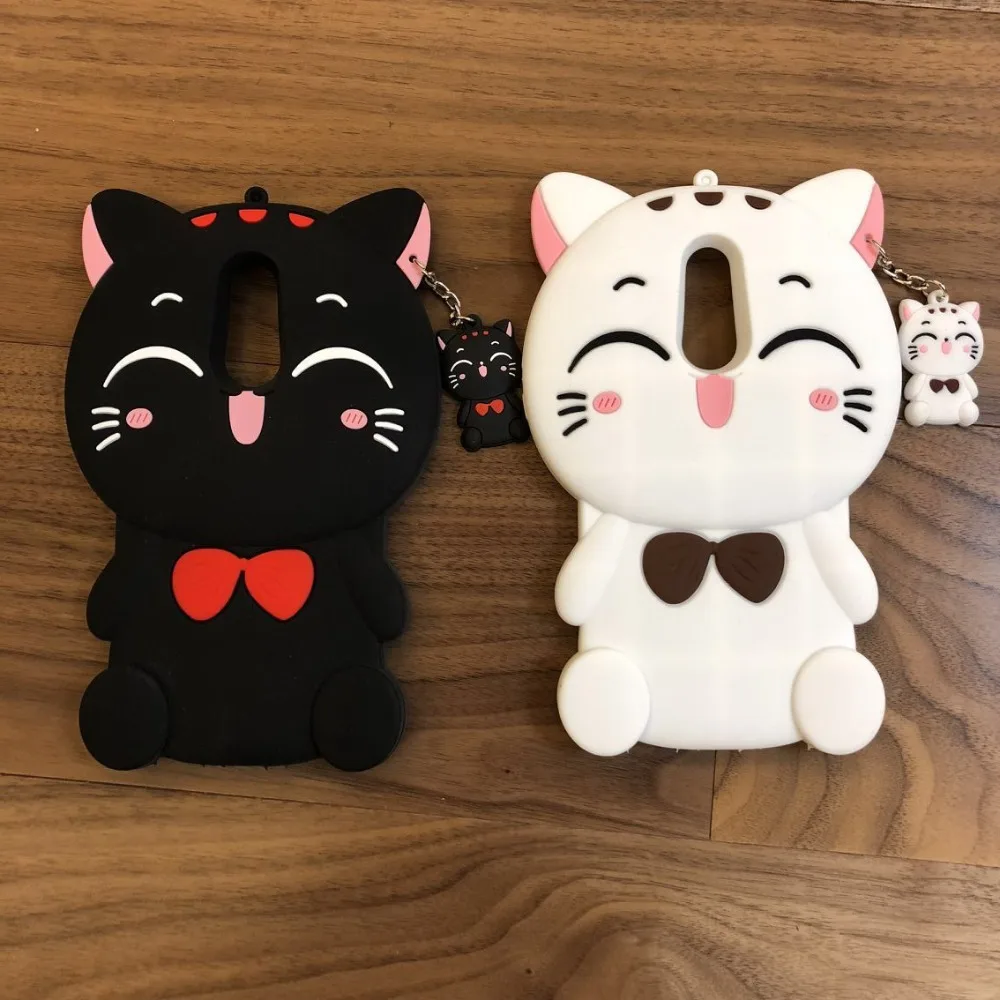 3D Silicon Unicorn Lucky Cat Case For Xiaomi Redmi 5 Plus Cute Cartoon Soft Phone Cover for Xiaomi Redmi 5 Plus 5.99 inch fundas