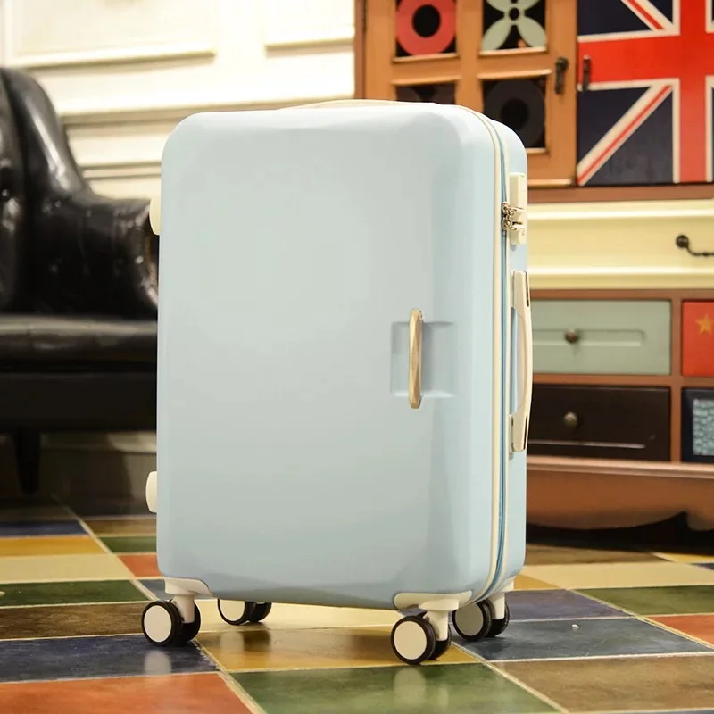 2" 22" 2" 26" дюймов модный чемодан на колесах и дорожные сумки valise cabine valiz koffer чемодан maletas сумка на колесах - Цвет: blue