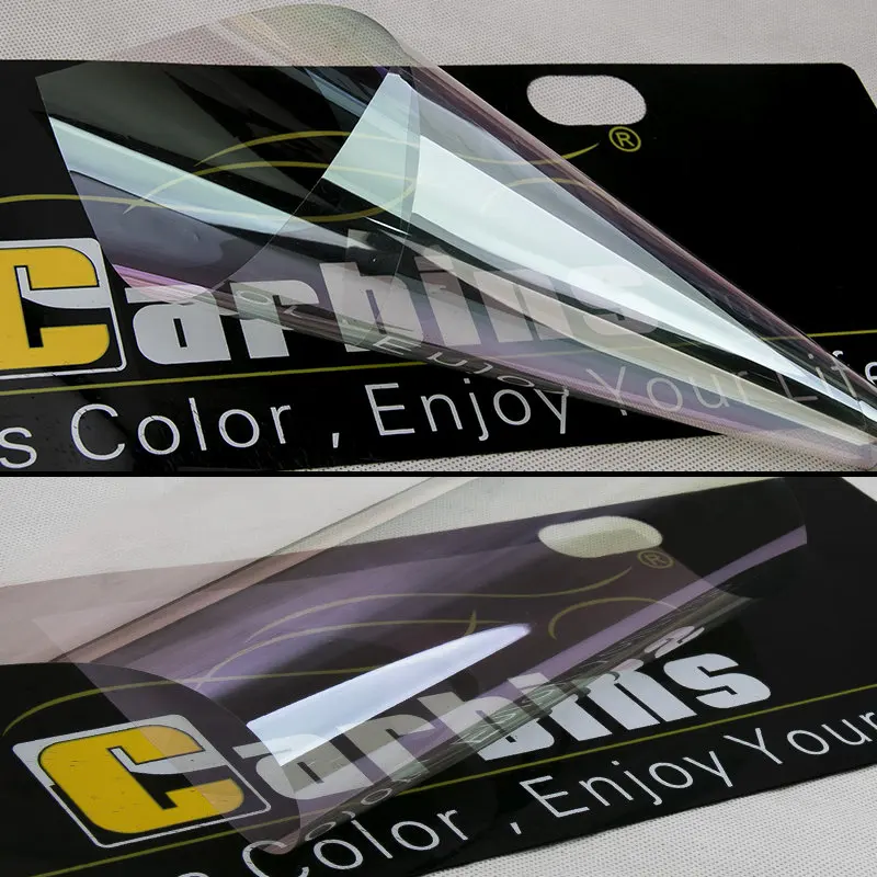 Carbins Хамелеон оконная тонированная пленка 85% VLT неоновая фиолетовая Стелла Автомобильная Передняя УФ отторжение Солнечная Защитная пленка из фольги