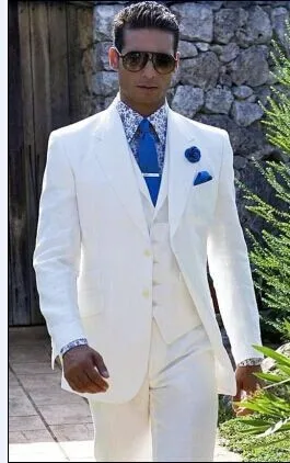 Aliexpress.com : Buy Best Groom White Tuxedo Suit for Men M 0425