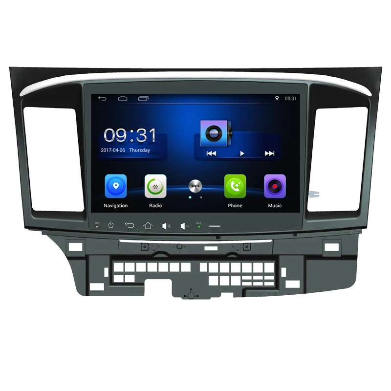 Автомобильный GPS плеер Navi 10 1 дюйма Android 6 0 для Mitsubishi Lancer Galant с четырехъядерным