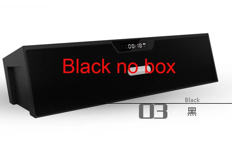 Сардины Bluetooth Динамик FM радио 10 Вт Портативный стерео Беспроводной Динамик s с микрофоном PK Piple S5 Bluedio BS-3 J-BL SL-1000S - Цвет: Black no box