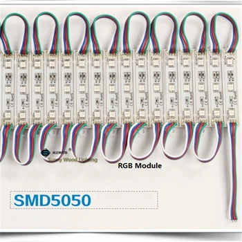

DHL free 1000pcs/lot 5050 3led module ,0.8W ip65 waterproof module for advertisement signboard ,luminous character ,light box