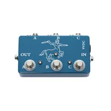 Красочные электрогитары педаль петлителя 3 канала выбор эффектов swithc ABY box педали для любителей гитары