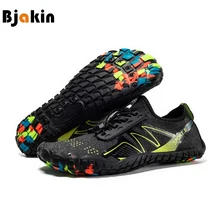 Кроссовки унисекс; водонепроницаемая обувь для мужчин; открытые пляжные сандалии на плоской подошве; обувь для подводной плавания; быстросохнущая река море; размеры 47