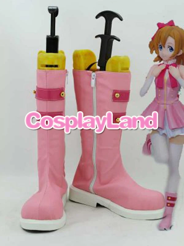 

Сапоги на заказ Love Live! Старт тире! Kousaka Honoka/розовые ботинки для костюмированной вечеринки; Карнавальный костюм; Обувь для вечеринок в стиле аниме