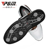 Мужская водонепроницаемая кожаная обувь для гольфа, дышащая нескользящая обувь без косточек, мужская спортивная обувь на шнуровке для фитнеса# B1337