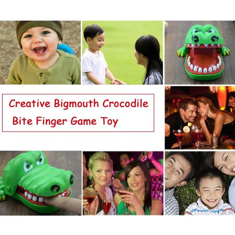 Забавный стоматолог укус пальчик игра шалость Игрушка антистресс крокодил шутки рот шутка смешная Крокодил Игрушка Дети Ребенок семья подарок