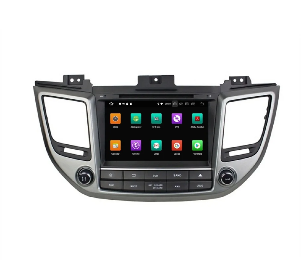 Discount IPS Screen 4GB+32GB 8" Octa Core Android 8.0 Car DVD Player for Hyundai Tucson ix35 2015 2016 Radio GPS WIFI Bluetooth TV USB 3