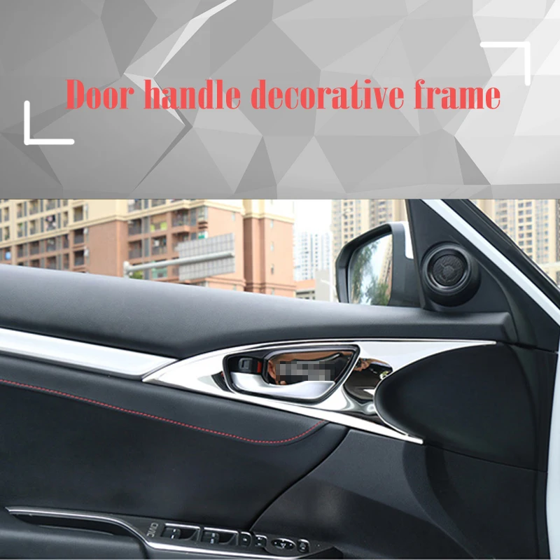 Стикеры для автостайлинга крышка Honda Civic 2018 2019 2016 2017 10 аксессуары крышки рамы