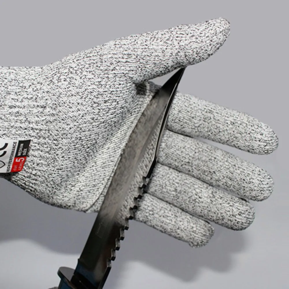 Безопасность труда устойчива к порезам перчатки доказательство Protect Проволока из нержавеющей стали с Металлической Сетки Мясник анти-резки дышащий перчатки