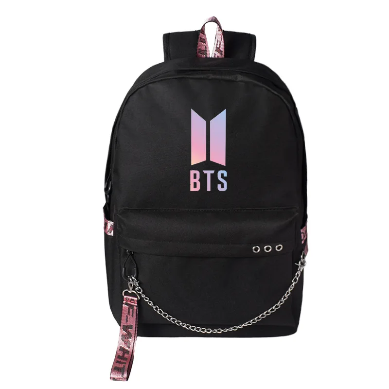 

kpop Bangtan Boys shoulder bag Korean version backpack student male and female large capacity USB charging bag Unisex