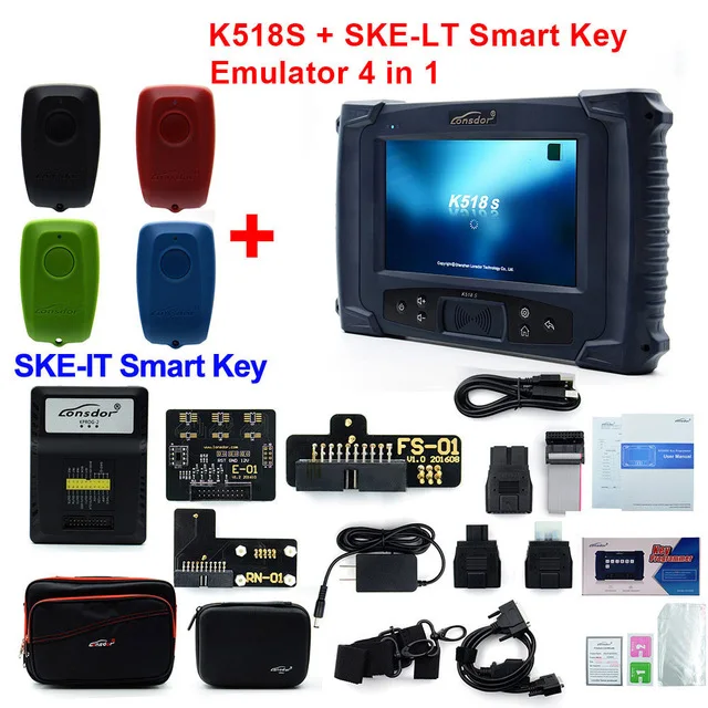 Белый LONSDOR K518S ключевой программатор Базовая версия с обновлением для всех делает SKE-LT/SKE-LT-DSTAES 128 бисмарт эмулятор ключей - Цвет: Белый