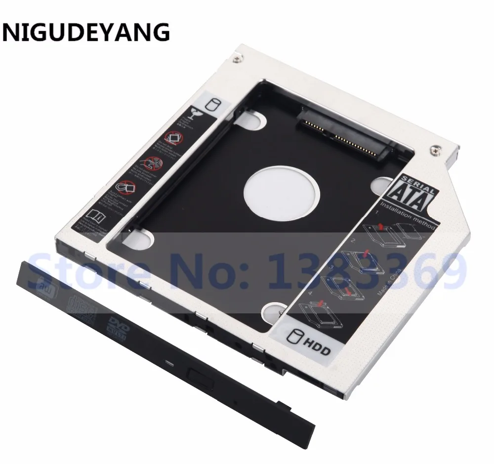 

NIGUDEYANG 2nd SSD HDD Hard Drive Frame Caddy Adapter for HP ZBook 15 17 Workstation Swap SU-208CB DVD ODD