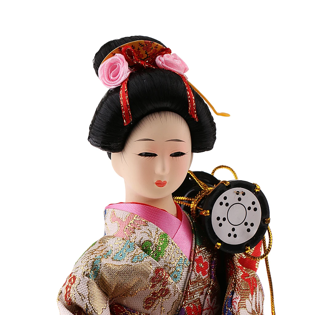New Arrivals Japanese Geisha Kimono Doll Ornaments Crafts Home Decoration Collectibles Birthday Xmas Gift for Kids Children