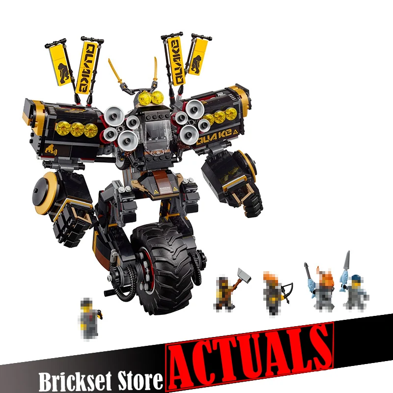 

Lepin 06069 1346Pcs Cole's Quake Mech Series Jay Kai A Gang's Unicycle Building Blocks Toys For Kids 70632 legoingly Ninjagoed