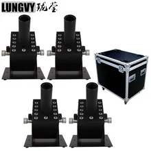 4 шт./лот) кейс 12x3 Вт RGB 3in1 светодио дный сценический эффект Co2 ткацкий станок 3IN1 CO2 Джет машина Дым машина