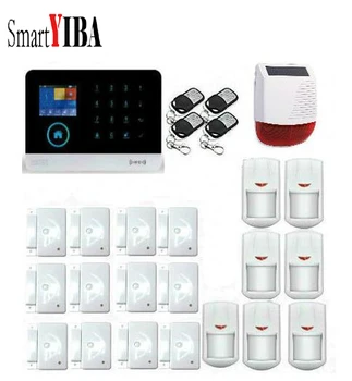 

SmartYIBA Multi Language 3G GPRS Alarm System WIFI Solar Siren Surveillance Infrared PIR Motion Sensor For Wireless Alarma Kits