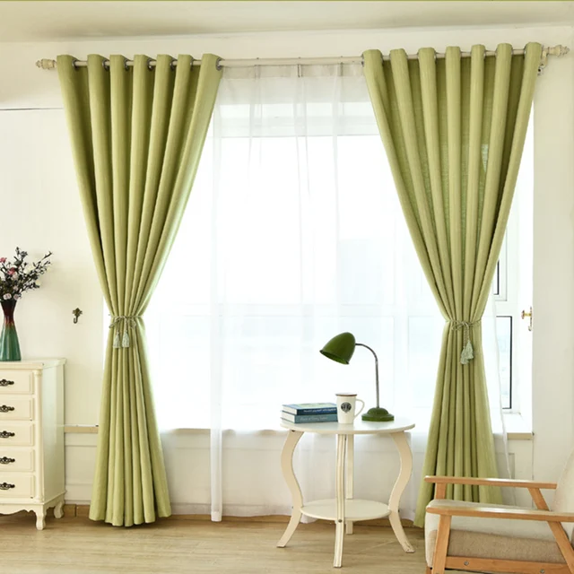 simple modern blackout curtains for living room printed cloth curtain green short curtains bedroom sheer curtains - Short Curtains For Bedroom simple modern blackout curtains for living room printed cloth curtain green short curtains bedroom sheer curtains - Short Curtains For Bedroom