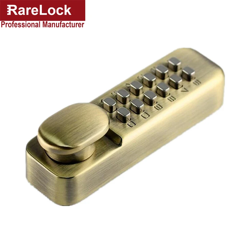 

Rarelock Christmas Supplies Mechanical Combination Door Handle Locks Push Button Keyless Digital Deadbolt Door Office Lock a