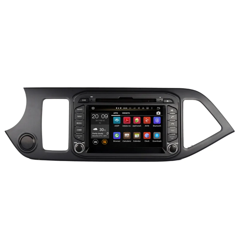 Sale 4G LTE 8 Inch Android 8.0 Octa Core Car DVD GPS Navigation For Kia Picanto Morning 2011-2016 Multimedia Player Head Unit WIFI 4G 1