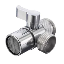 Alta Calidad Inicio Baño Cocina Lavabo Grifo Del Fregadero de Latón Cromo Pulido Grifo de Agua Filtro de Recambio de la Válvula de Desvío