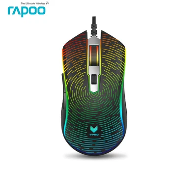 

Rapoo V25S 5300FPS 7000DPI Gaming Mouse Built-in Memory LED Multi-color Magic Light Mice 5 Customizable keys lol PRO Gamer Mouse