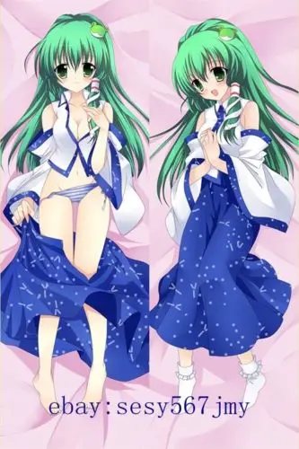 

Free Shipping New Japanese Anime hugging pillow case (Peach Skin Kochiya Sanae TouHou Project