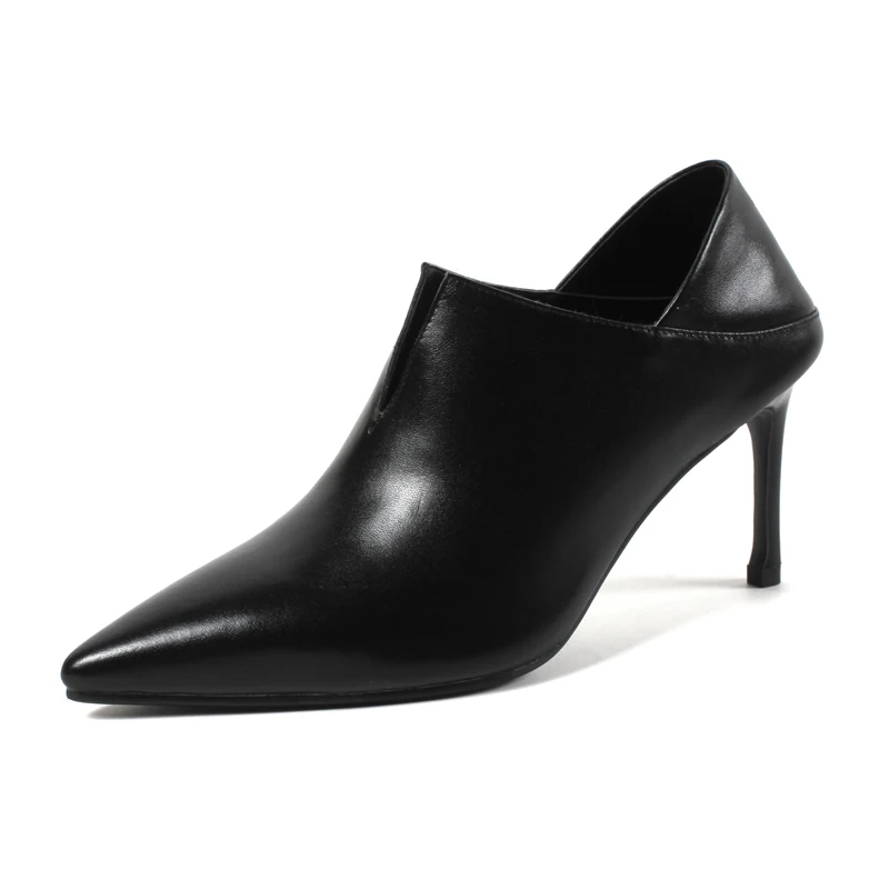 Partie Femmes Main De En jiaotang Noir Profonde Grande À 33 Mariage Chaussures Pompes Cuir Lady Xiuningyan 2018 Peu Taille Véritable 43 Occasionnel La Mode ZOwdaqZxIn