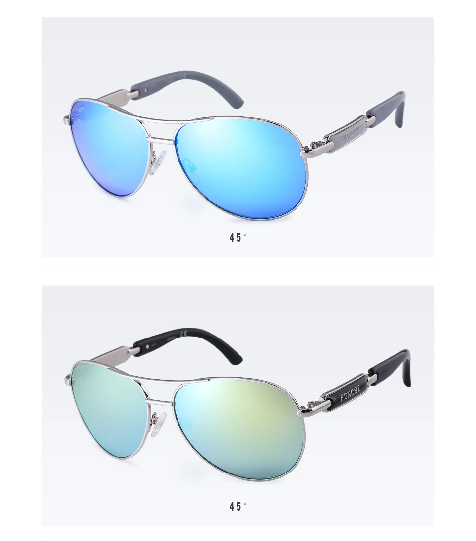 FENCHI, женские поляризованные солнцезащитные очки, зеркальные розовые линзы, летние женские солнцезащитные очки, Ретро стиль, роскошный бренд, дизайн для вождения, UV400