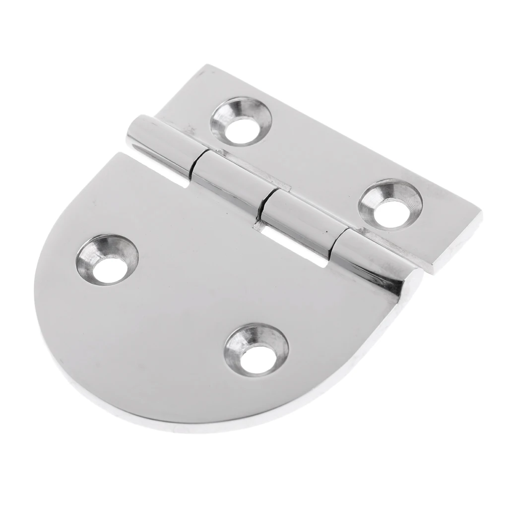 Durable Marine 316 Stainless Steel Flush Strap Hinge Door Hinge for Marine Fishing Boat Yacht RV Dinghy Home Desk Replacement